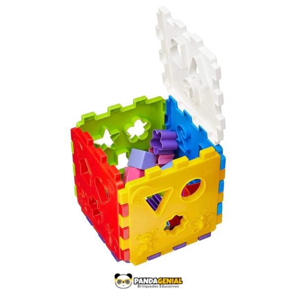 Cubo Didático com Formas para Encaixar - Imagem 5